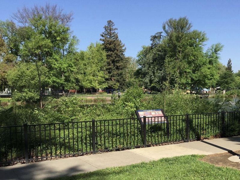 History of Southside Park Marker - wide view image. Click for full size.