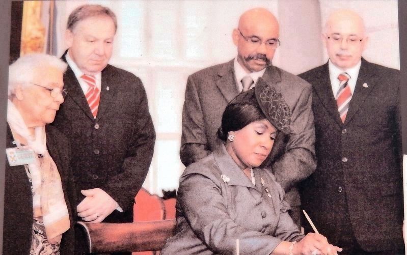 Marker detail: Posthumous Full Pardon. Click for full size. Marker detail: Posthumous Full Pardon image. Click for full size.
