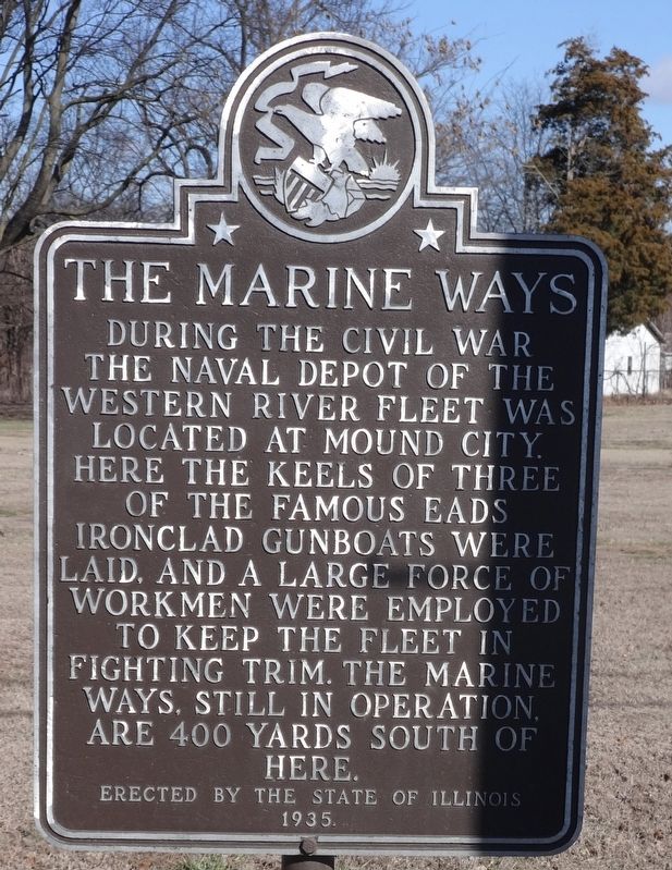 The Marine Ways Marker image. Click for full size.