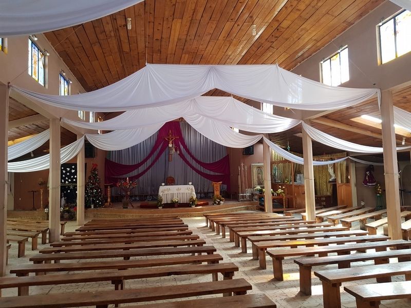 An interior view of the San Jos Ojetenm Catholic Church image. Click for full size.
