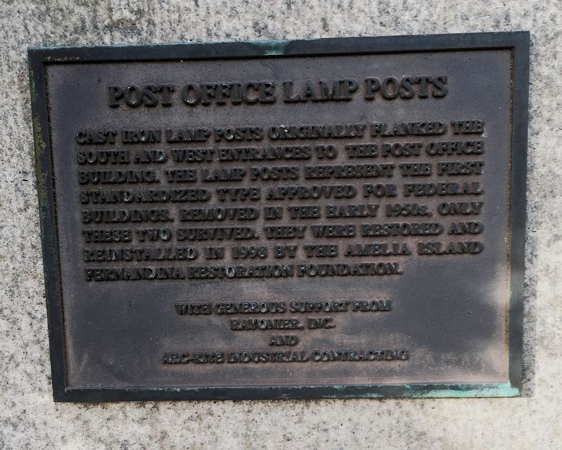 Post Office Lamp Posts Marker image. Click for full size.