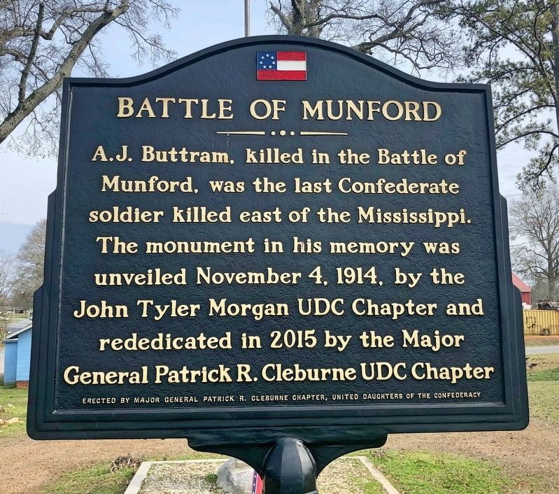 Battle of Munford Marker image. Click for full size.