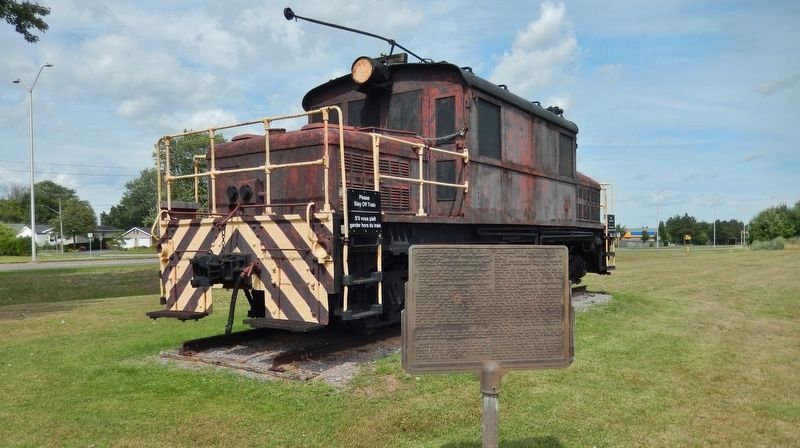 Electric Locomotive No. 17 Marker (<i>wide view</i>) image. Click for full size.
