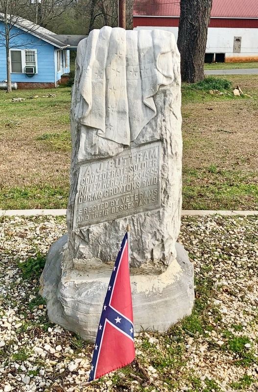 A.J. Buttram Monument image. Click for full size.