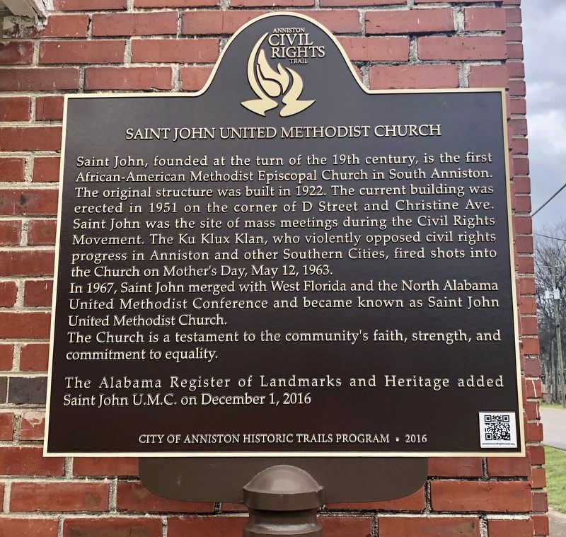 Saint John United Methodist Church Marker image. Click for full size.