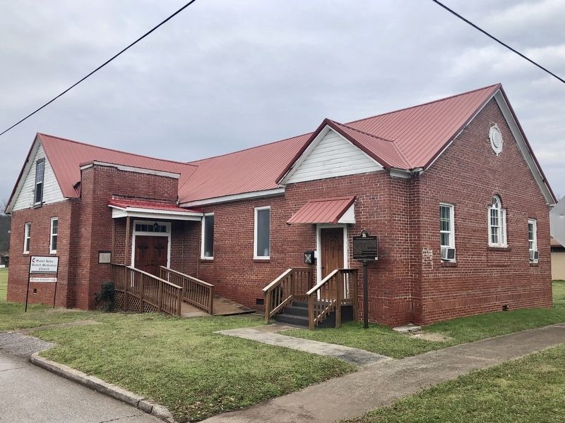 Saint John United Methodist Church and Marker. image. Click for full size.