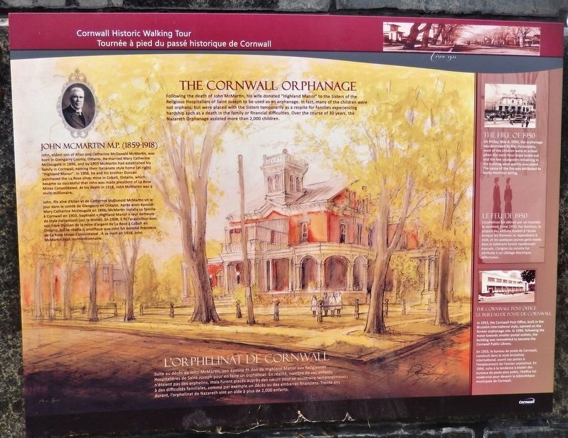 The Cornwall Orphanage Marker image. Click for full size.