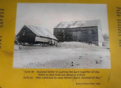 Storing the Crops, Livestock and Machinery Marker — upper middle image image. Click for full size.