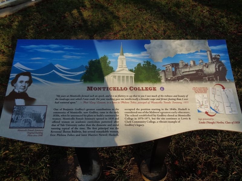 Monticello College Marker image. Click for full size.