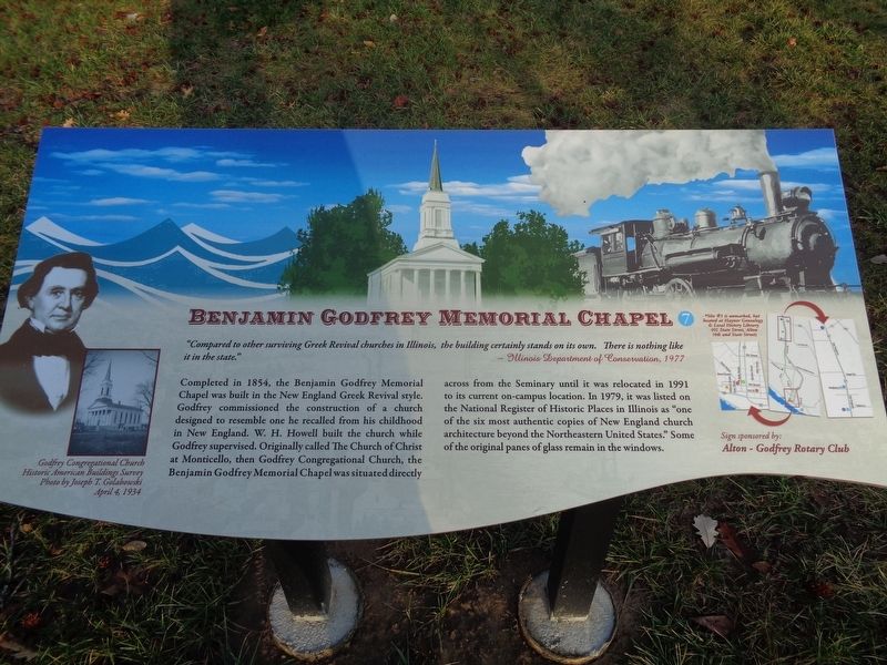 Benjamin Godfrey Memorial Chapel Marker image. Click for full size.