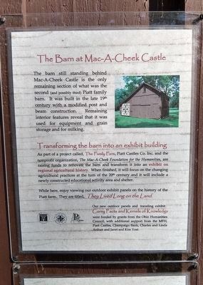 The Barn at Mac-A-Cheek Castle Marker image. Click for full size.