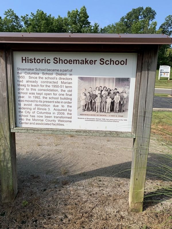 Historic Shoemaker School Marker image. Click for full size.