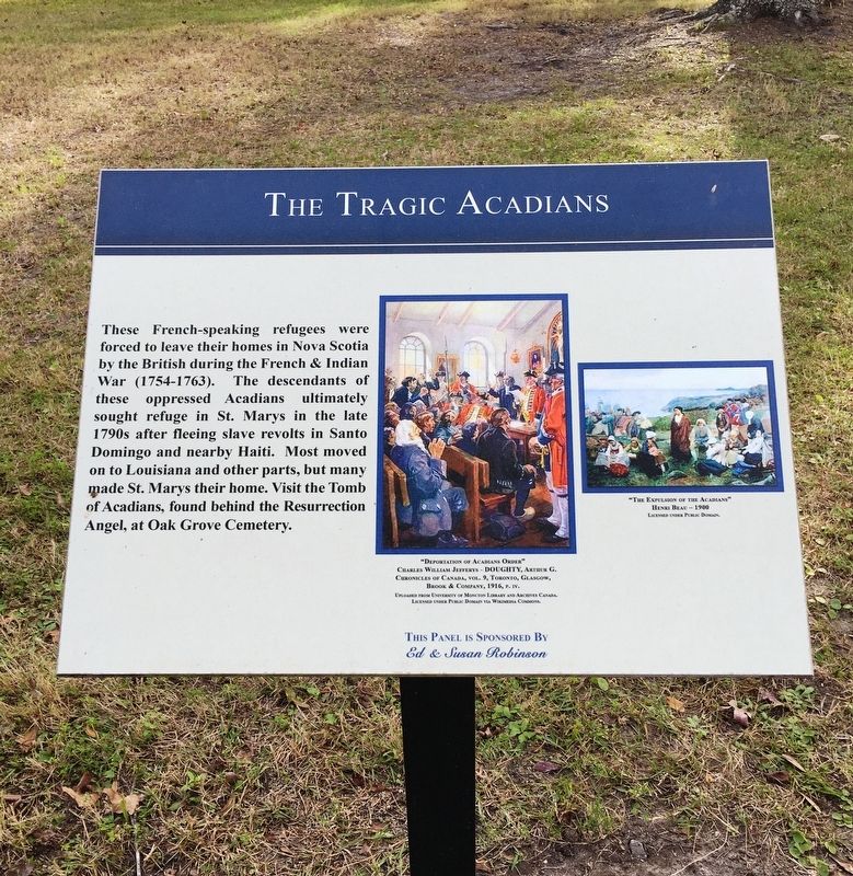The Tragic Arcadians Marker image. Click for full size.