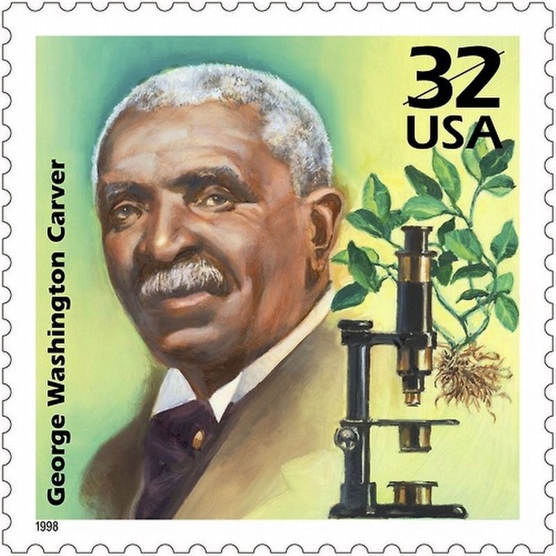 George Washington Carver stamp. image. Click for full size.