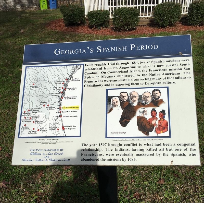 Georgia’s Spanish Period Marker. Click for full size. Georgia’s Spanish Period Marker image. Click for full size.