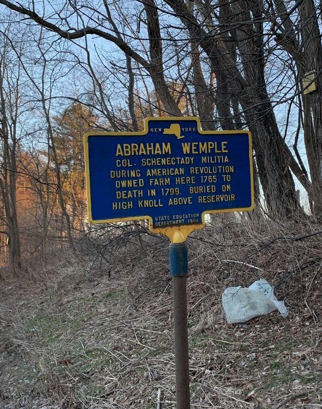 Abraham Wemple Marker. Click for full size. Abraham Wemple Marker image. Click for full size.