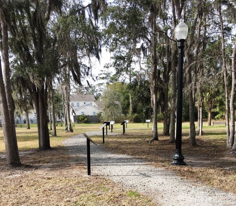 St. Marys History Park markers from a distance. Click for full size. St. Marys History Park markers from a distance image. Click for full size.