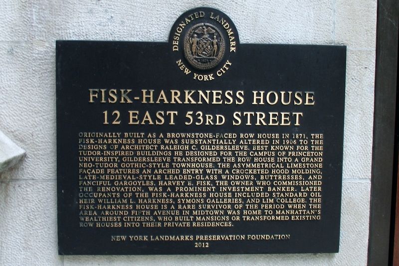Fisk-Harkness House Marker. Click for full size. Fisk-Harkness House Marker image. Click for full size.