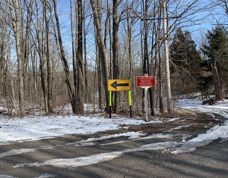 Quaker Springs Marker. Click for full size. Quaker Springs Marker image. Click for full size.