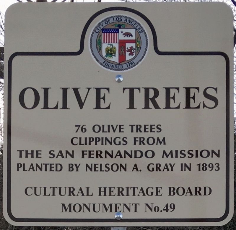 Olive Trees Marker. Click for full size. Olive Trees Marker image. Click for full size.