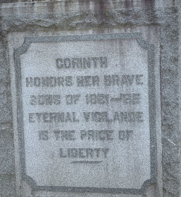 Corinth Civil War Memorial image. Click for full size.