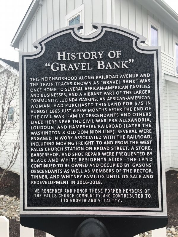 History of "Gravel Bank" Marker image. Click for full size.