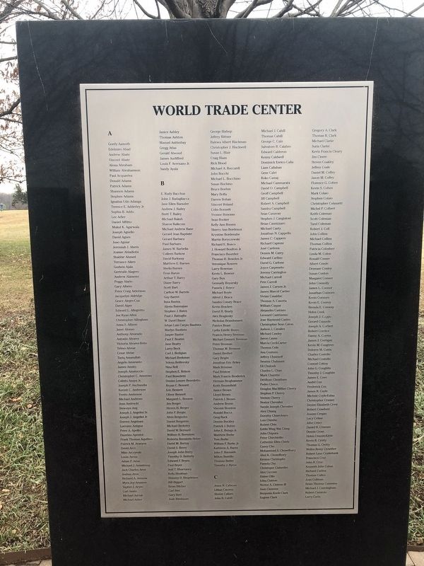 We will never forget. Marker. Click for full size. We will never forget. Marker image. Click for full size.