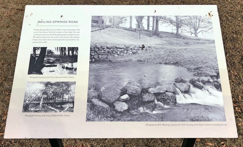Boiling Springs Road Marker image. Click for full size.