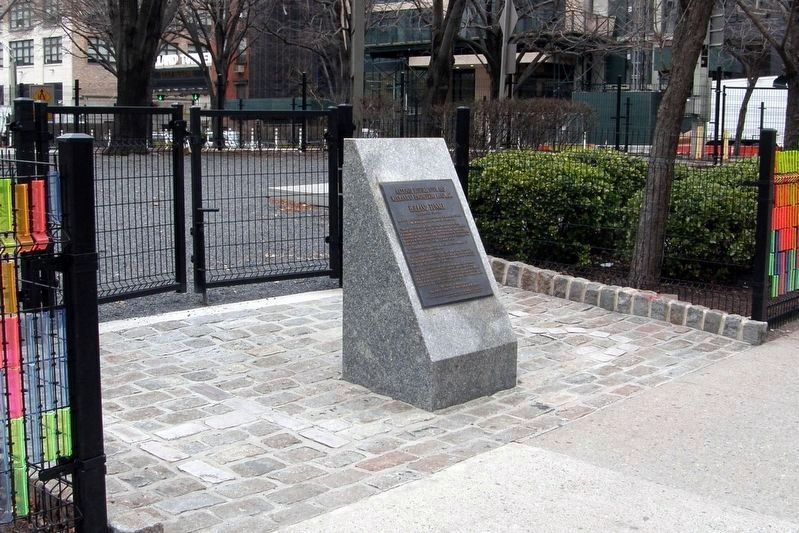 Holland Tunnel Marker plinth. Click for full size. Holland Tunnel Marker plinth image. Click for full size.