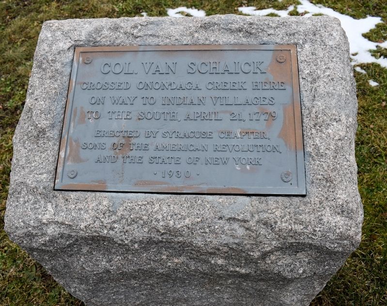 Col. Van Schaick Marker image. Click for full size.