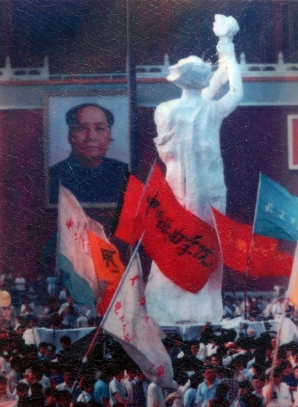 Goddess of Democracy<br>Tiananmen Square, 1989 image. Click for full size.