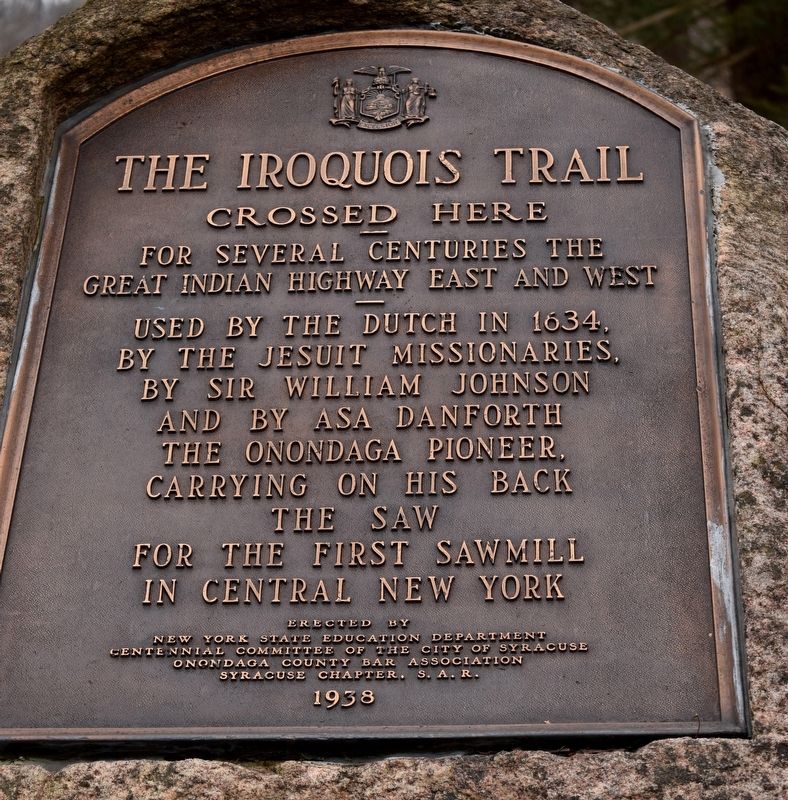 The Iroquois Trail Marker image. Click for full size.
