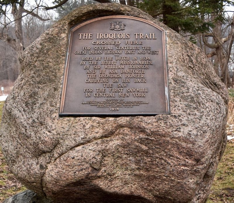 The Iroquois Trail Marker image. Click for full size.
