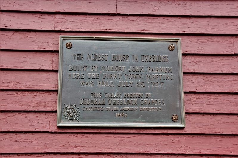 The Oldest House in Uxbridge Marker image. Click for full size.