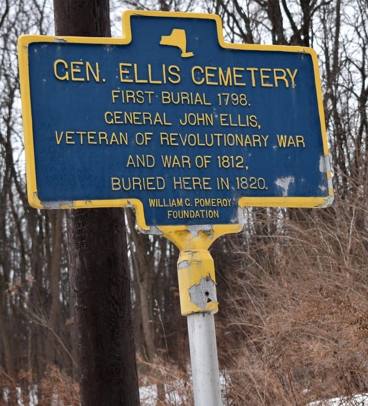 Gen. Ellis Cemetery Marker image. Click for full size.