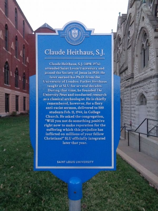 Claude Heithaus, S.J. Marker image. Click for full size.
