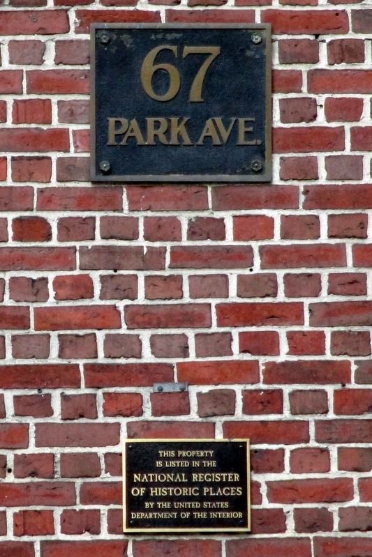 67 Park Avenue Marker image. Click for full size.