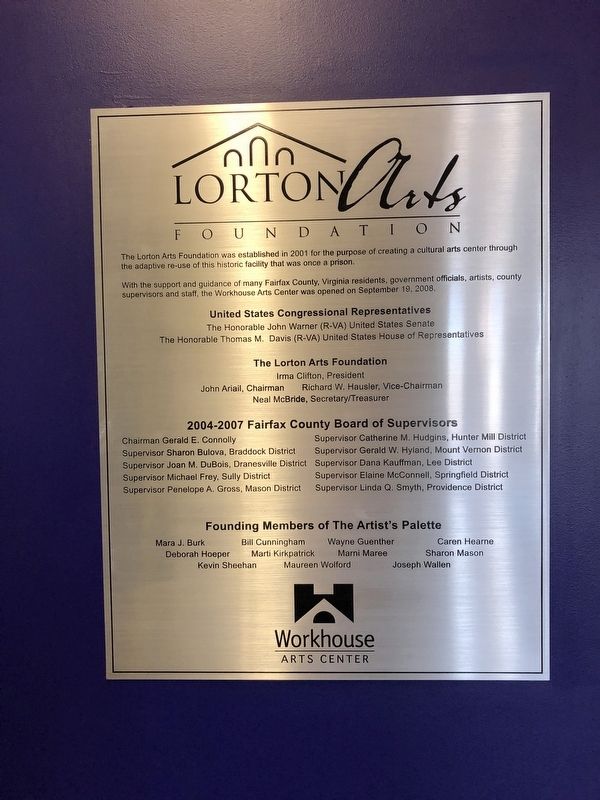 Dedication plaque inside the building image. Click for full size.