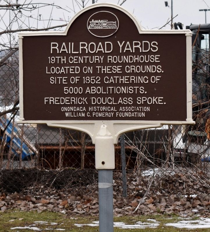 Railroad Yards Marker. Click for full size. Railroad Yards Marker image. Click for full size.