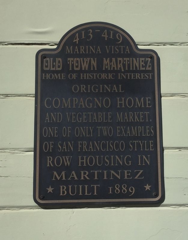 413-419 Marina Vista Marker. Click for full size. 413-419 Marina Vista Marker image. Click for full size.