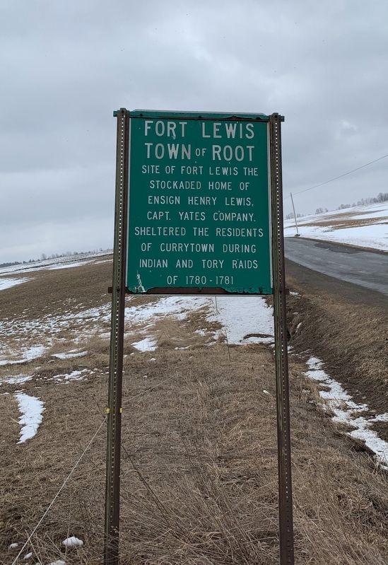 Fort Lewis Marker image. Click for full size.