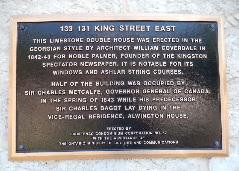 133 131 King Street East Marker image. Click for full size.