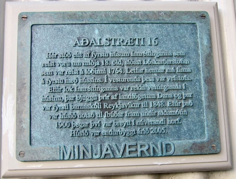 A�alstr�ti 16 Marker image. Click for full size.