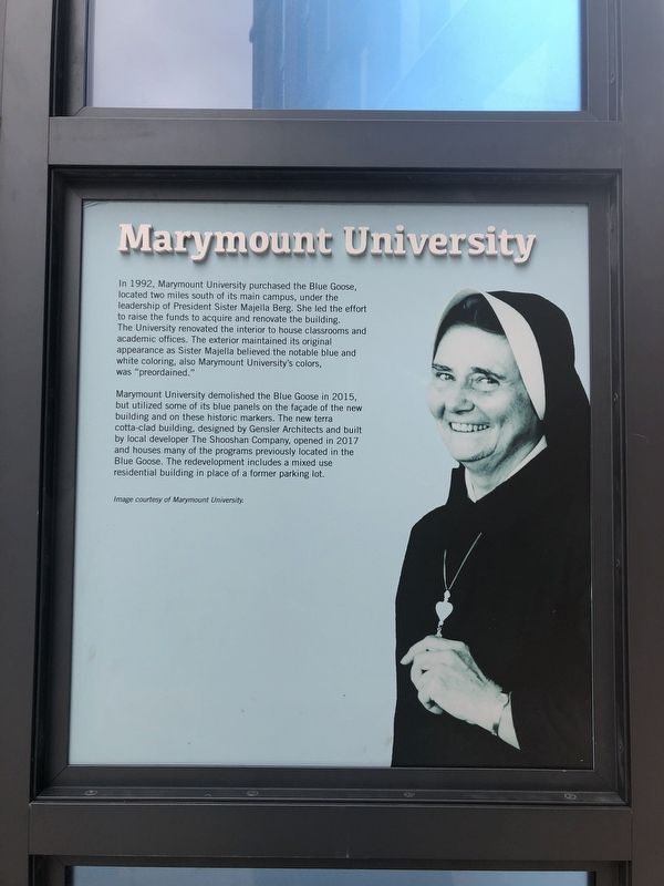 Marymount University Marker image. Click for full size.