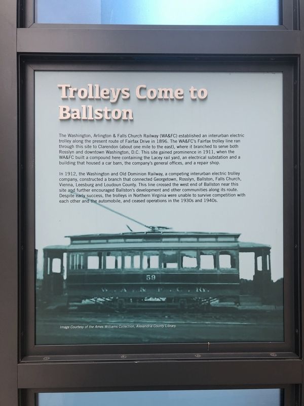 Trolleys Come to Ballston Marker image. Click for full size.
