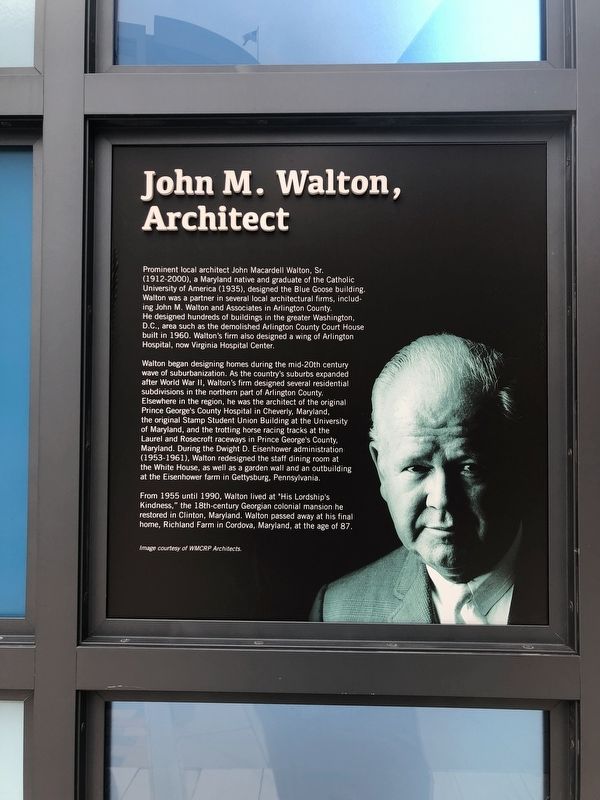 John M. Walton, Architect Marker image. Click for full size.