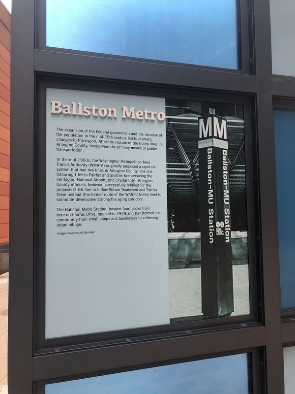 Ballston Metro Marker image. Click for full size.