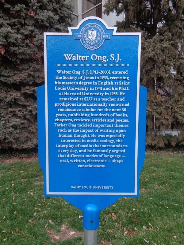 Walter Ong, S.J. Marker image. Click for full size.