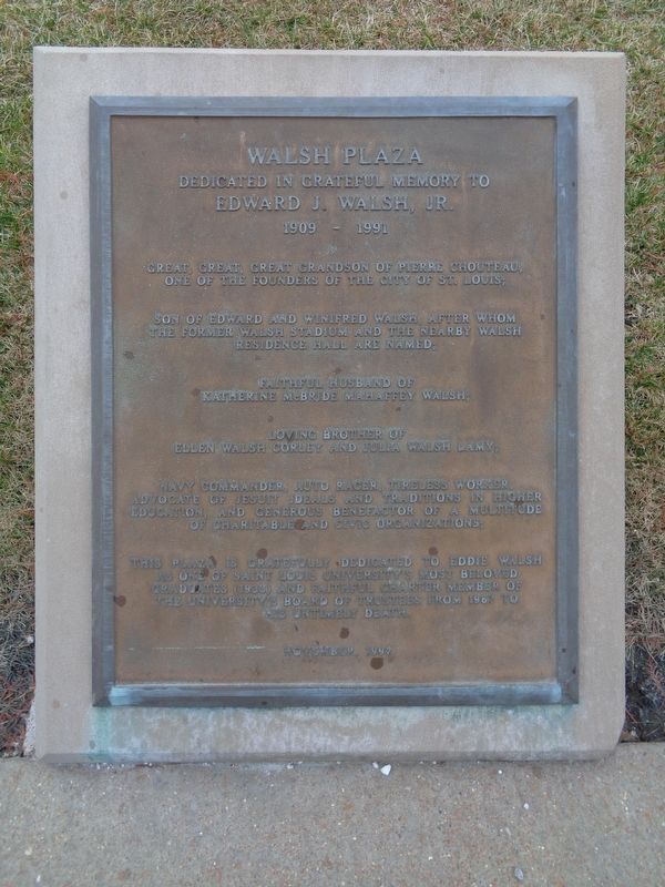 Walsh Plaza Marker image. Click for full size.