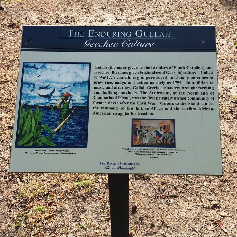 The Enduring Gullah/Geechee Culture Marker. Click for full size. The Enduring Gullah/Geechee Culture Marker image. Click for full size.